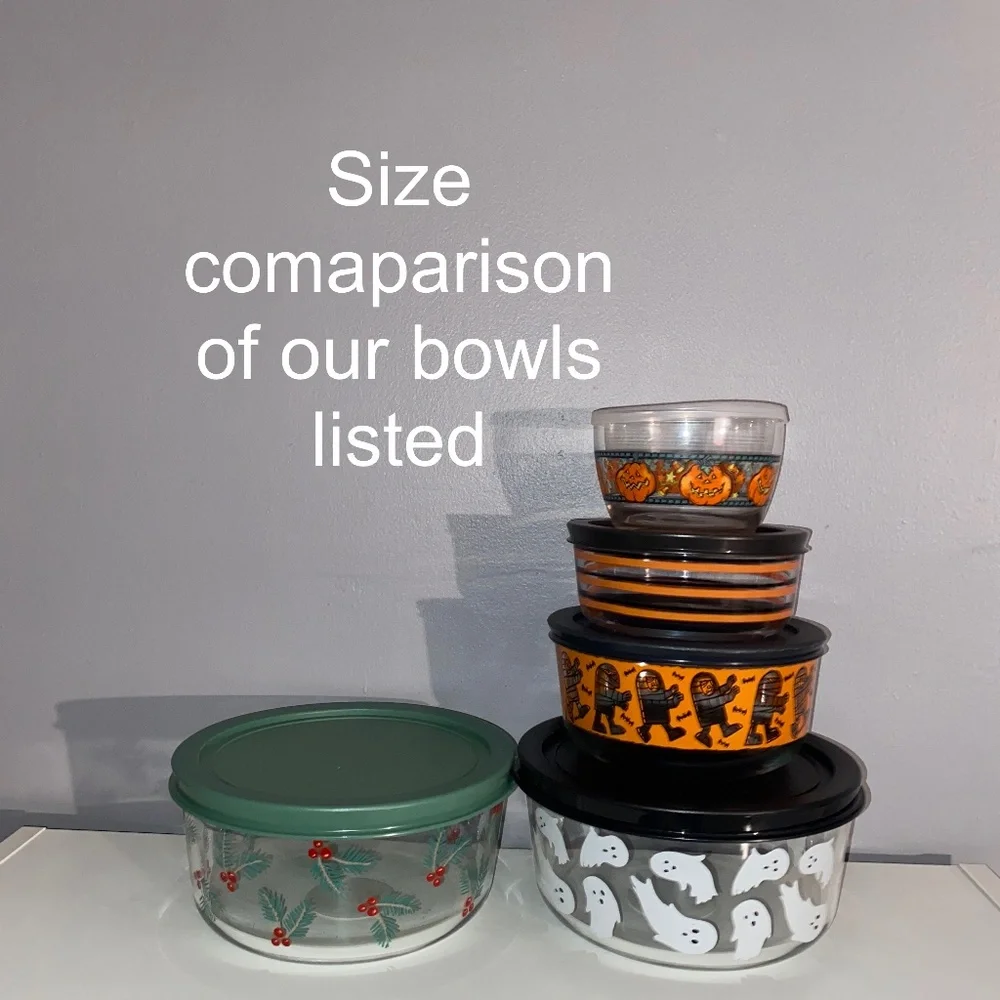 Halloween Bundle HYDE AND EEK Ghost Clear Glass Lg Storage Bowl, NWT Towel Set